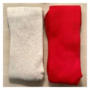 H&M Red and Cream Kids Tights | 8-10 YRS